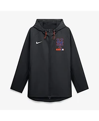 Nike Men's Black New York Mets Authentic Collection Raglan Therma-fit Full-Zip Hooded Jacket