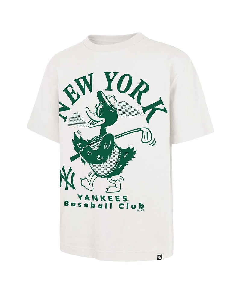 '47 Brand Men's Cream New York Yankees Strollin' Foundation T-Shirt