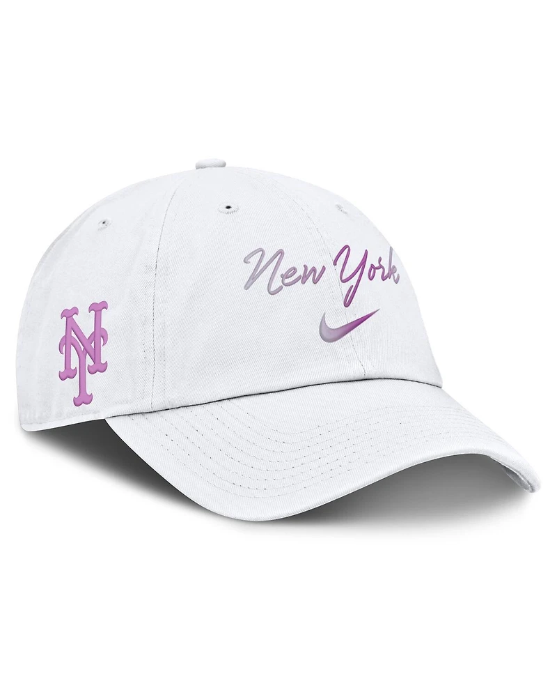 Nike Women's White New York Mets Mother's Day Club Adjustable Hat