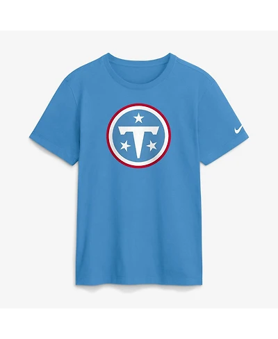 Nike Men's Light Blue Tennessee Titans Essential Logo T-Shirt