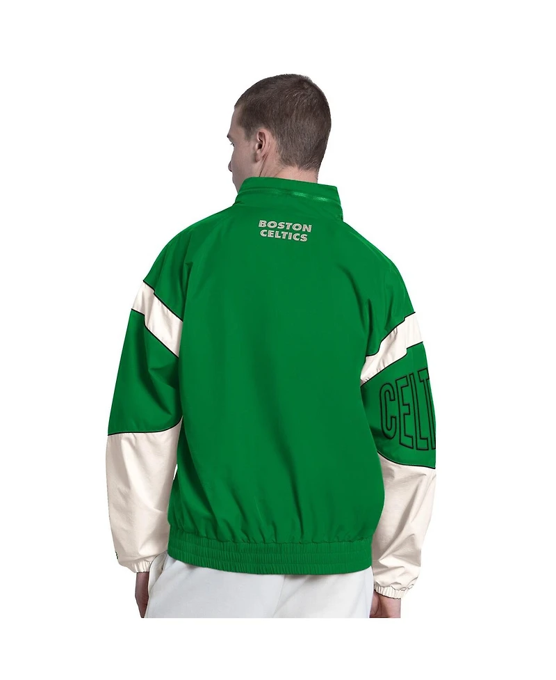 Starter Men's Green Boston Celtics The Gust Full-Zip Hooded Jacket