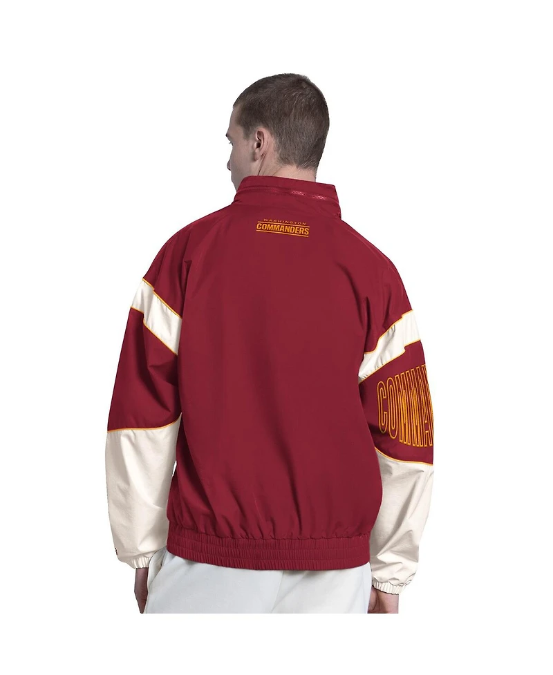 Starter Men's Burgundy Washington Commanders The Gust Full-Zip Hooded Jacket