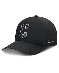 Nike Men's Black Cleveland Guardians Rise Dri-fit A-Frame Adjustable Hat