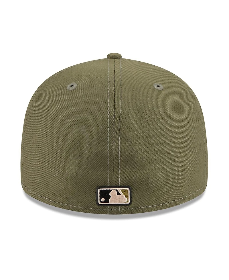 New Era Men's Olive Boston Red Sox 2026 Armed Forces Day Low Profile 59FIFTY Fitted Hat