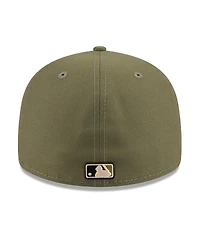 New Era Men's Olive Boston Red Sox 2026 Armed Forces Day Low Profile 59FIFTY Fitted Hat