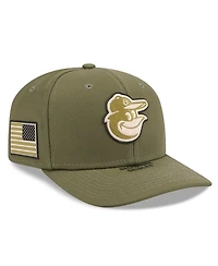 New Era Men's Olive Baltimore Orioles 2026 Armed Forces Day 9SEVENTY Adjustable Hat