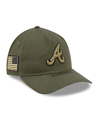 New Era Men's Olive Atlanta Braves 2026 Armed Forces Day 9TWENTY Adjustable Hat