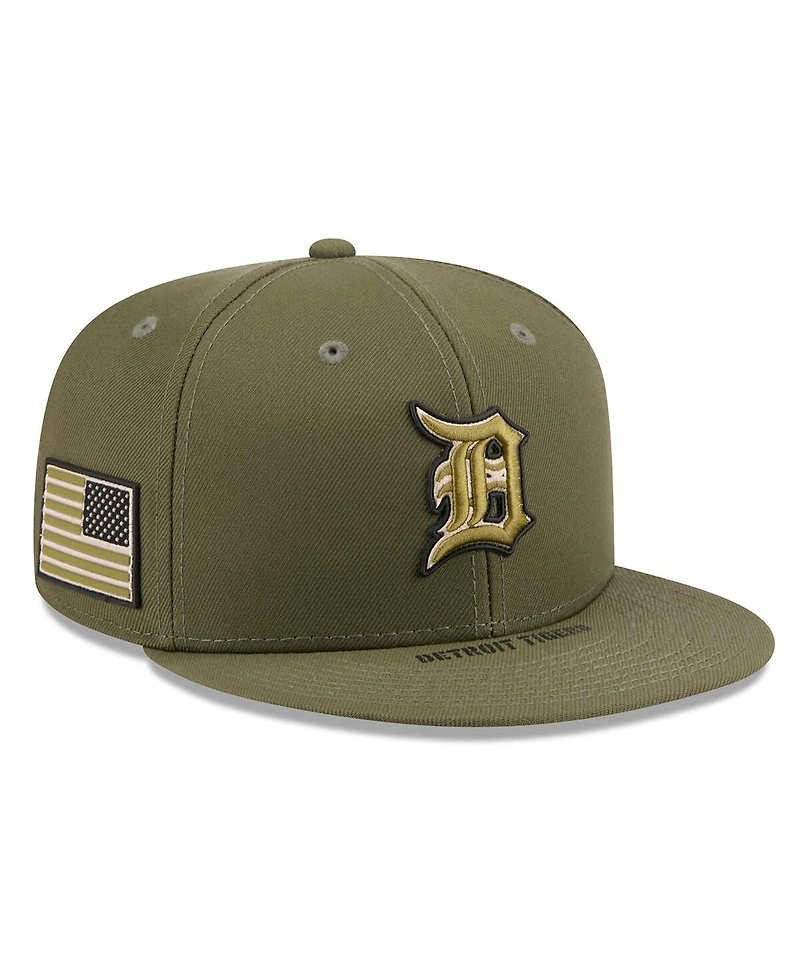 New Era Men's Olive Detroit Tigers 2026 Armed Forces Day 59FIFTY Fitted Hat
