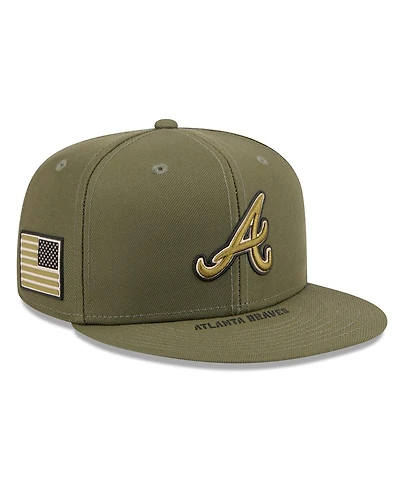 New Era Men's Olive Atlanta Braves 2026 Armed Forces Day 59FIFTY Fitted Hat