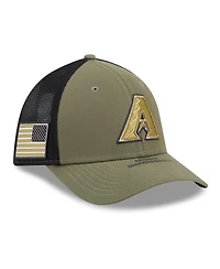 New Era Men's Olive Arizona Diamondbacks 2026 Armed Forces Day 39THIRTY M-Crown Flex Hat