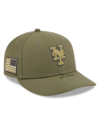 New Era Men's Olive York Mets 2026 Armed Forces Day Low Profile 59FIFTY Fitted Hat