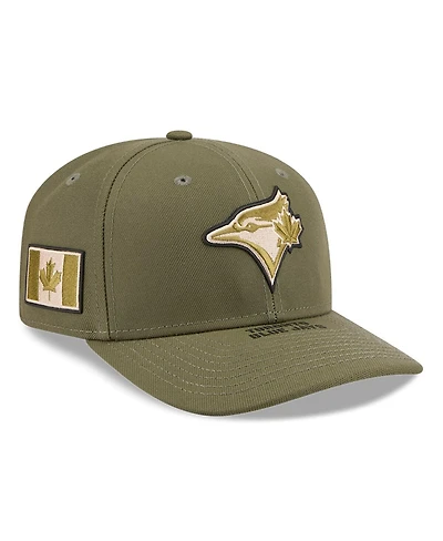 New Era Men's Olive Toronto Blue Jays 2026 Armed Forces Day 9SEVENTY Adjustable Hat
