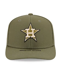 New Era Men's Olive Houston Astros 2026 Armed Forces Day 9SEVENTY Adjustable Hat