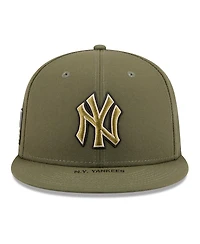 New Era Men's Olive New York Yankees 2026 Armed Forces Day 9FIFTY Snapback Hat