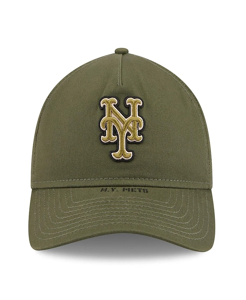 New Era Men's Olive New York Mets 2026 Armed Forces Day 9TWENTY Adjustable Hat