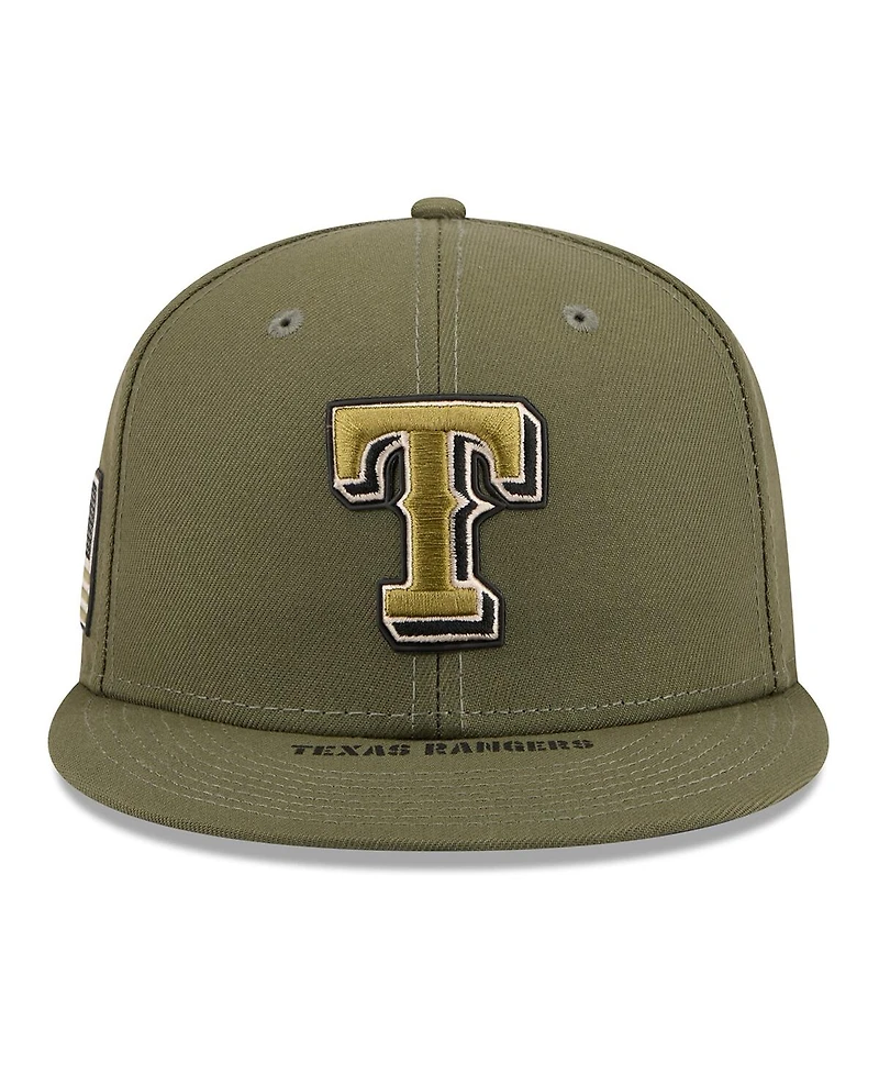 New Era Men's Olive Texas Rangers 2026 Armed Forces Day 59FIFTY Fitted Hat