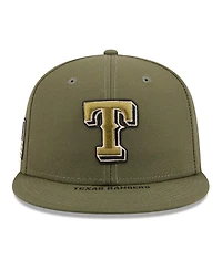 New Era Men's Olive Texas Rangers 2026 Armed Forces Day 59FIFTY Fitted Hat