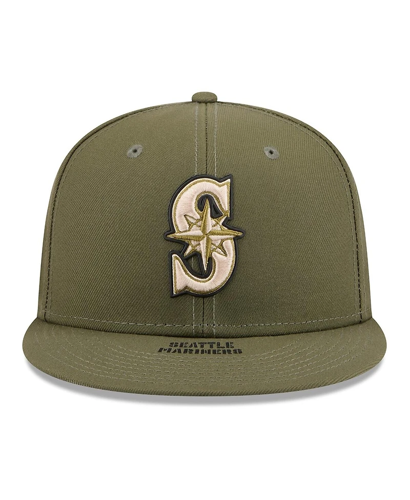 New Era Men's Olive Seattle Mariners 2026 Armed Forces Day 59FIFTY Fitted Hat