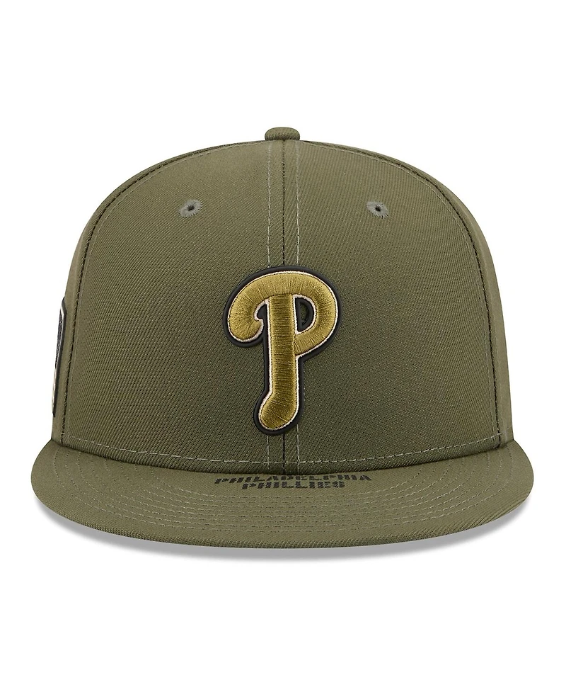 New Era Men's Olive Philadelphia Phillies 2026 Armed Forces Day 59FIFTY Fitted Hat