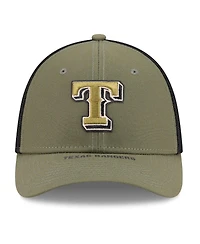 New Era Men's Olive Texas Rangers 2026 Armed Forces Day 39THIRTY M-Crown Flex Hat