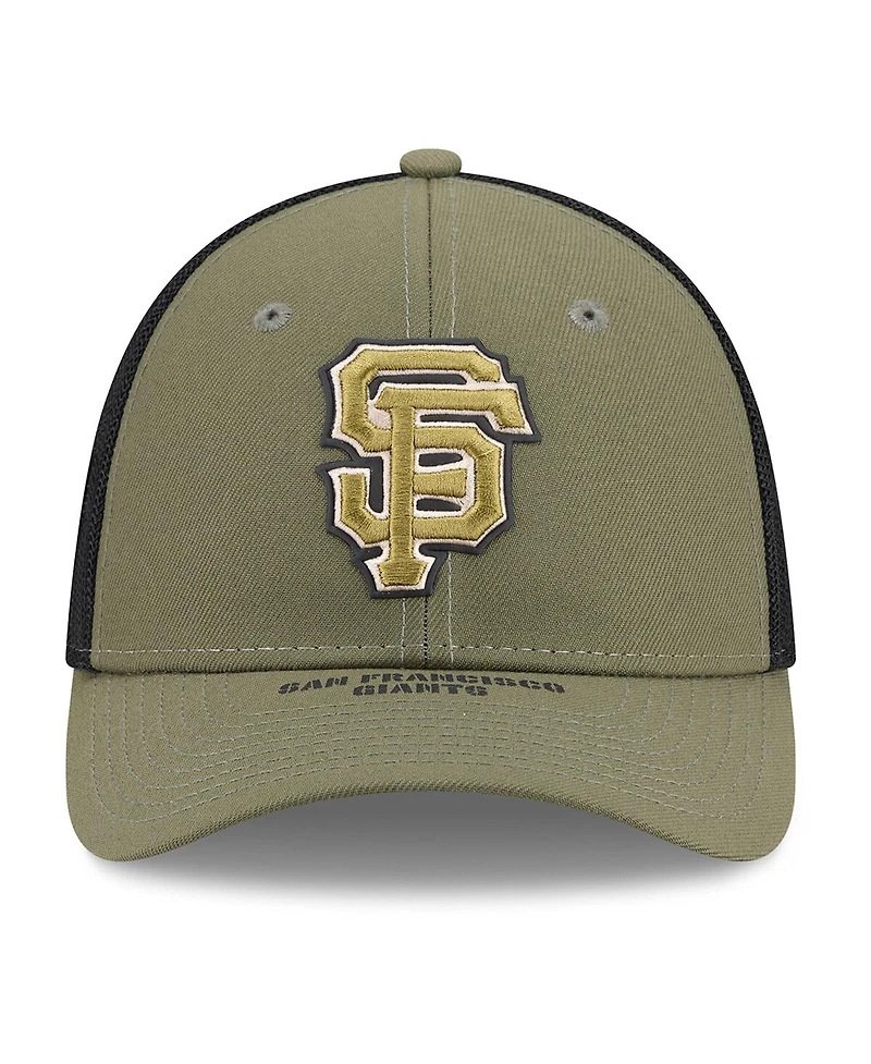 New Era Men's Olive San Francisco Giants 2026 Armed Forces Day 39THIRTY M-Crown Flex Hat