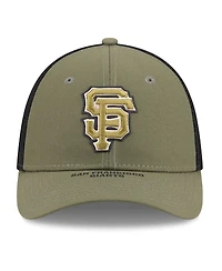 New Era Men's Olive San Francisco Giants 2026 Armed Forces Day 39THIRTY M-Crown Flex Hat