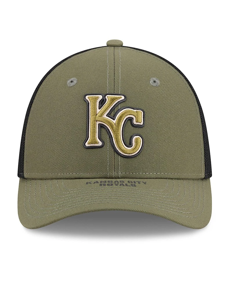 New Era Men's Olive Kansas City Royals 2026 Armed Forces Day 39THIRTY M-Crown Flex Hat