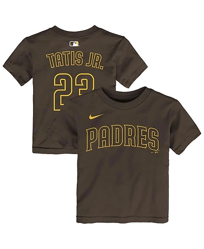 Nike Toddler Fernando Tatis Jr. Brown San Diego Padres Name Number T-Shirt