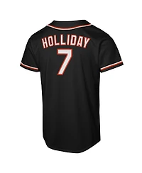 Nike Big Boys and Girls Jackson Holliday Black Baltimore Orioles Fashion Replica Player Jersey