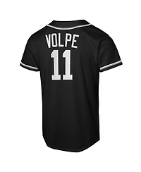Nike Big Boys and Girls Anthony Volpe Black New York Yankees Fashion Replica Player Jersey