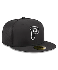 New Era Men's Black Pittsburgh Pirates 2026 Batting Practice 59FIFTY Fitted Hat