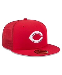 New Era Men's Red Cincinnati Reds 2026 Batting Practice 59FIFTY Fitted Hat