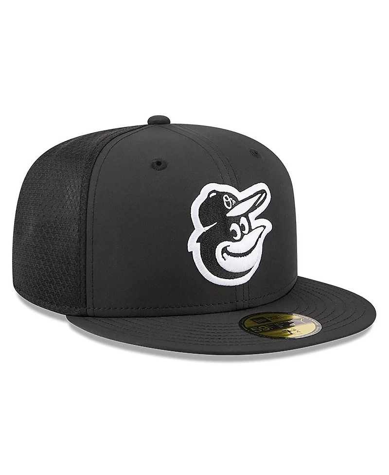 New Era Men's Black Baltimore Orioles 2026 Batting Practice 59FIFTY Fitted Hat