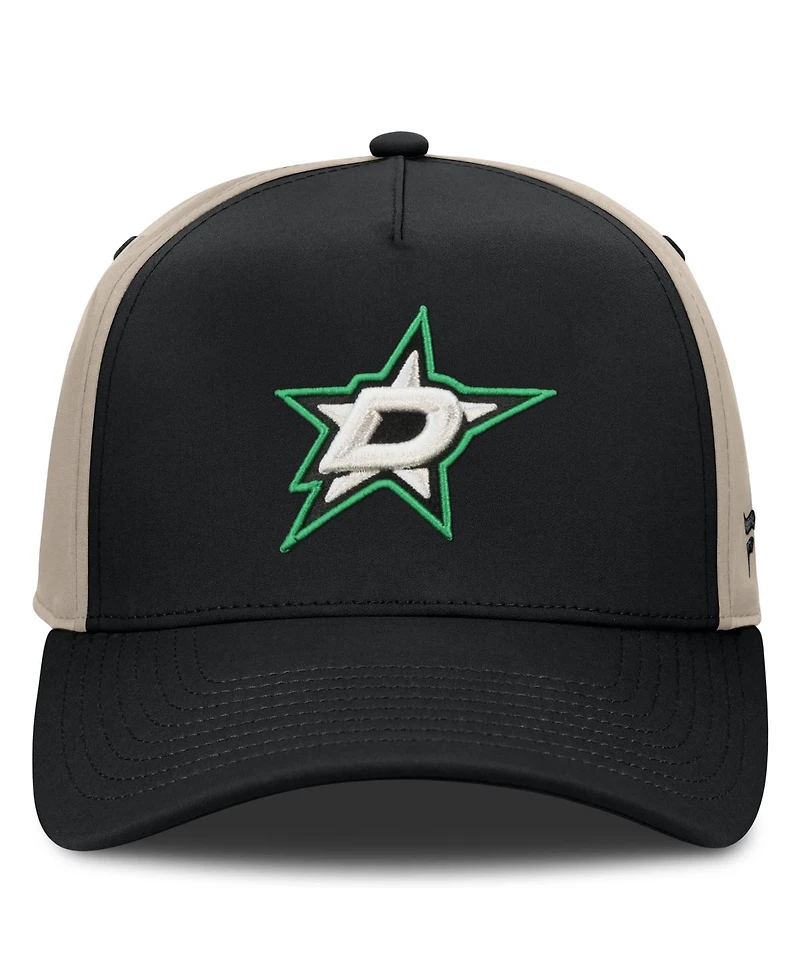 Fanatics Men's Black/Tan Dallas Stars 2026 Stanley Cup Playoffs Locker Room Adjustable Hat