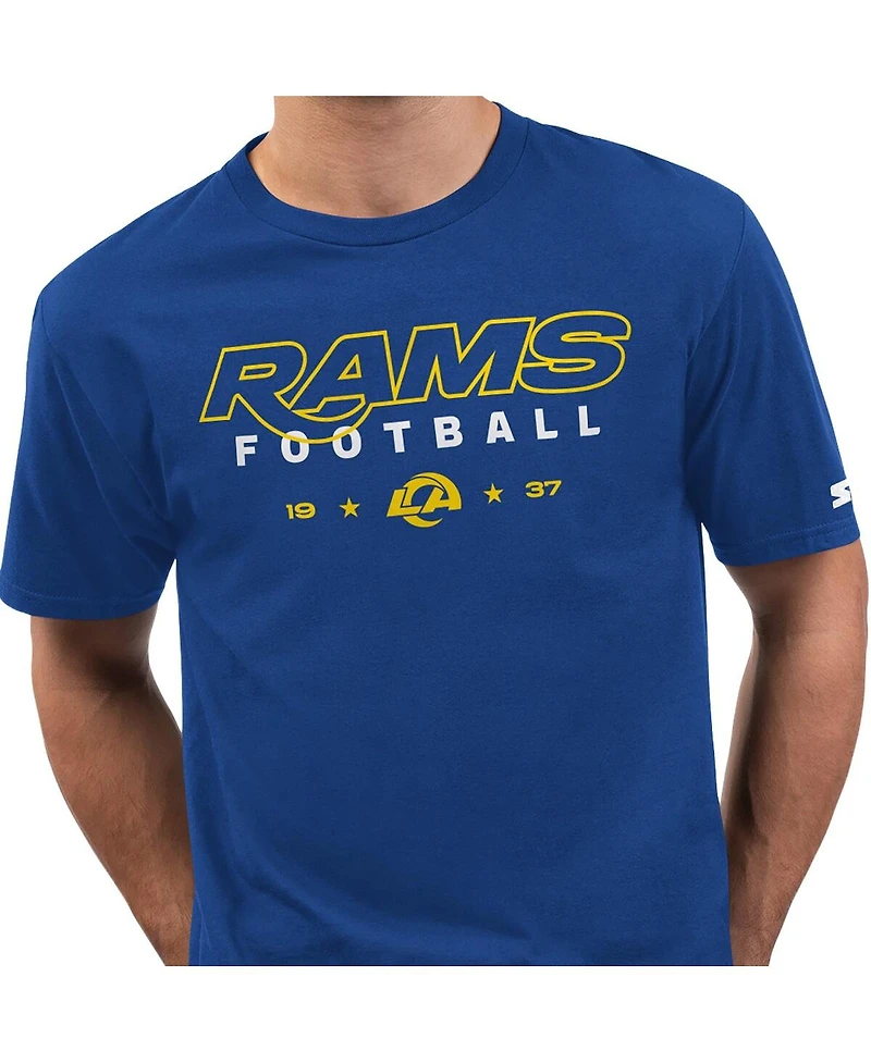Starter Men's Royal Los Angeles Rams Prime Time T-Shirt