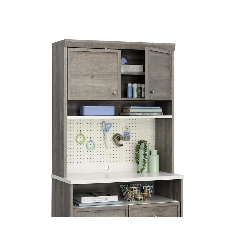 Sauder Craft Pro Series Craft and Hobby Storage, Mystic Oak finish