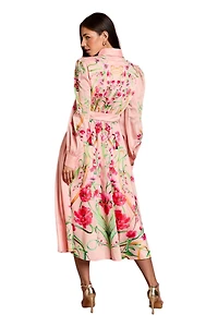 Coast Women's Border Print Organza Shirt Dress