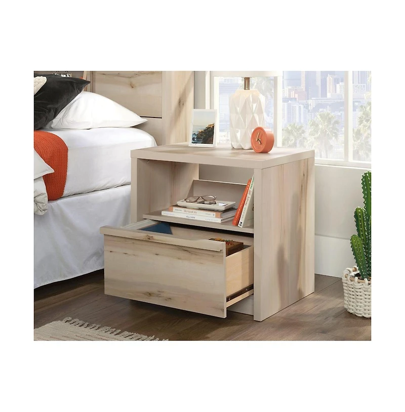 Sauder Harvey Park Night Stand, Pacific Maple finish