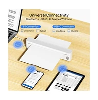 Swifint Portable Thermal Printer, Compatible with Ios Android Laptop, Pocket-Sized Mobile Printer for Office Home School