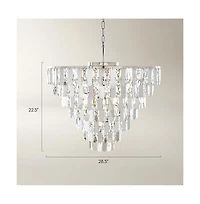 Z Gallerie Avenue Crystal Chandelier 28.5