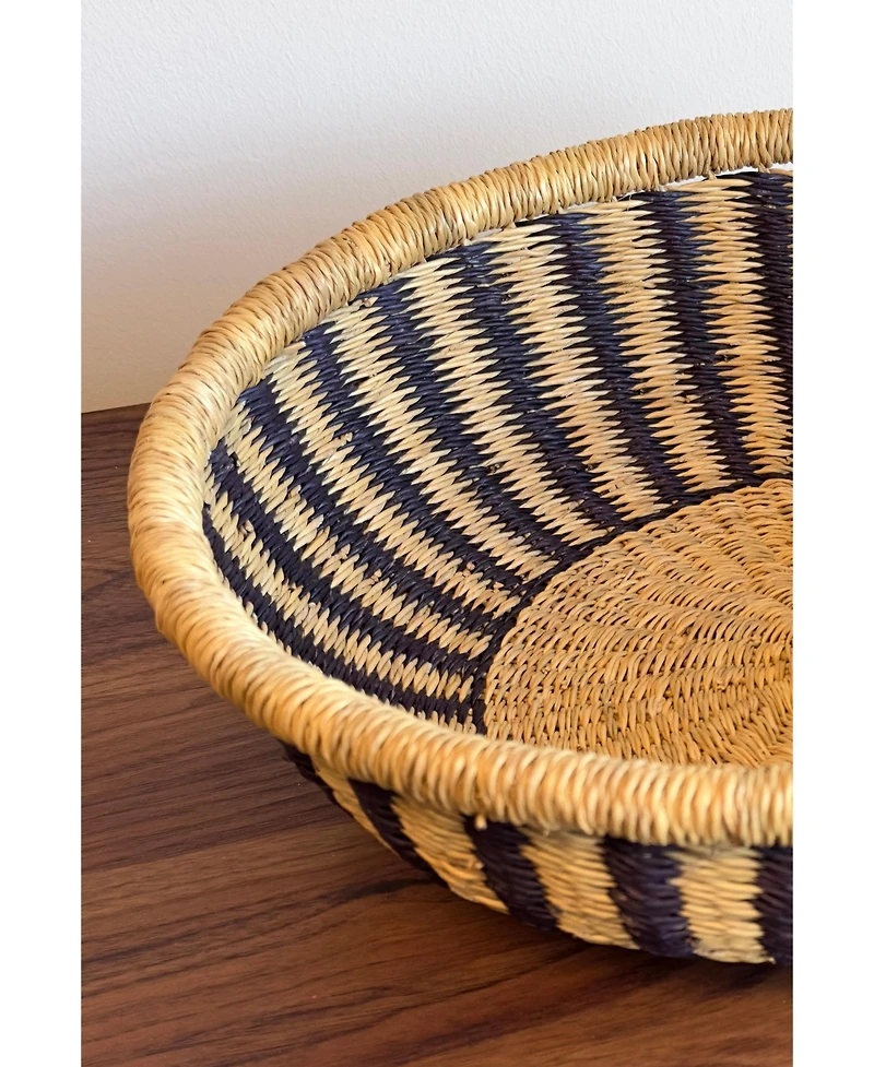 Mbare, Handwoven Tray Basket