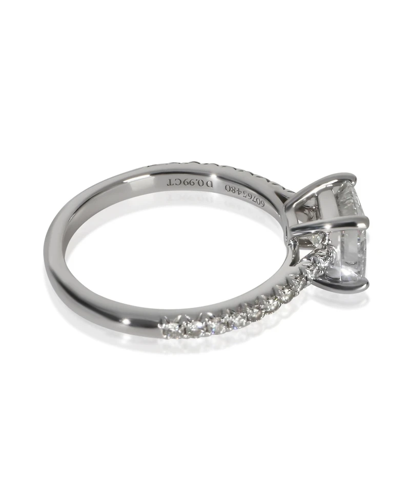 Pre-Owned Tiffany & Co 0.99 ct Princess Diamond Novo Engagement Ring