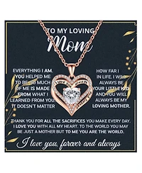 Gnuadz Mom Necklace Sterling Heartfelt Message Lighted Box