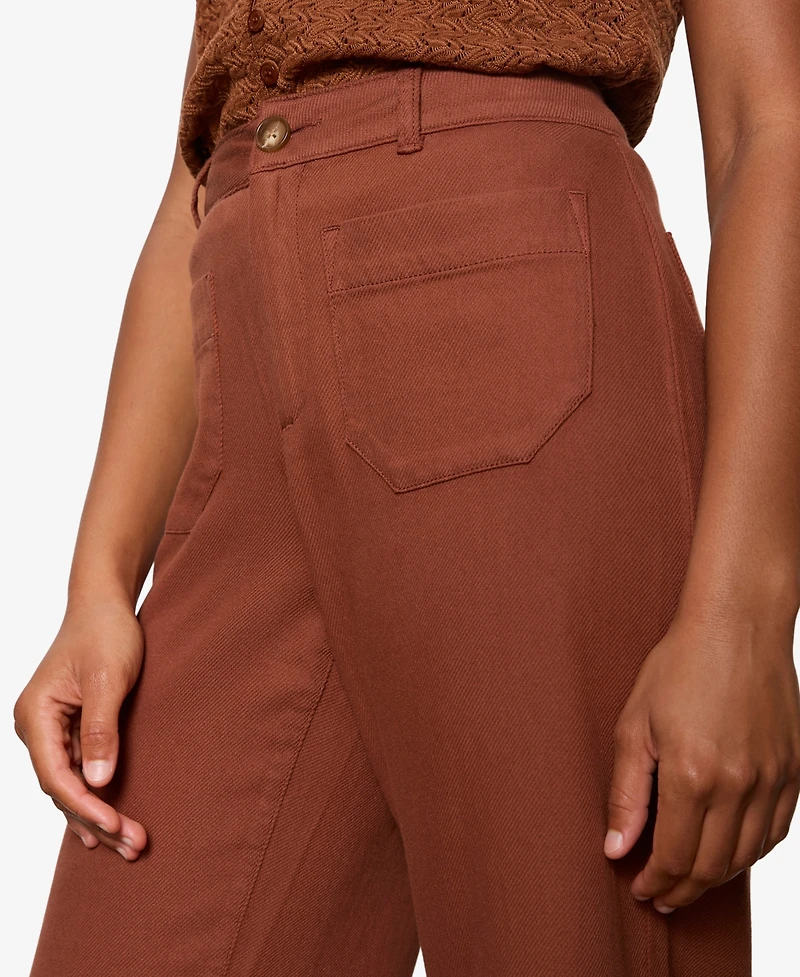 Sanctuary Women's Soft Marine Cotton Cropped Pants