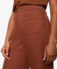 Sanctuary Women's Soft Marine Cotton Cropped Pants