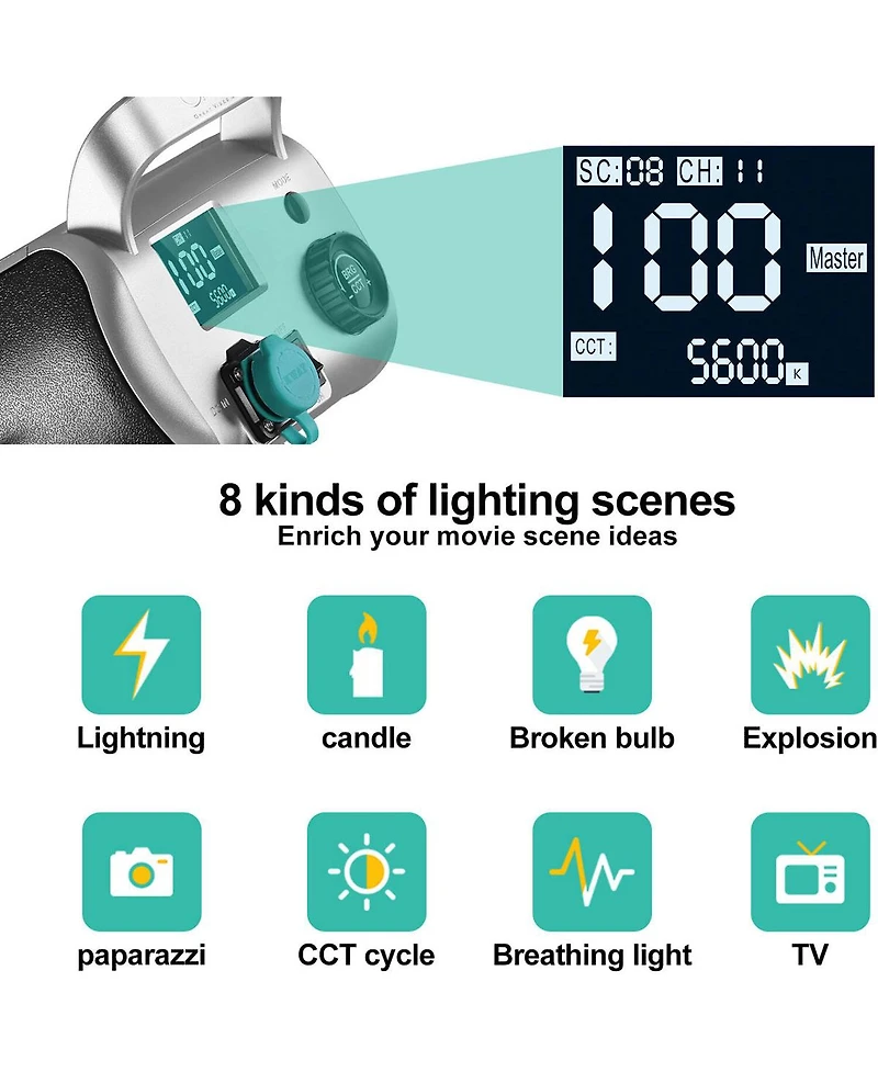 Gvm SD200D Bi-Color Led Video Lights Kit with Lantern Softbox