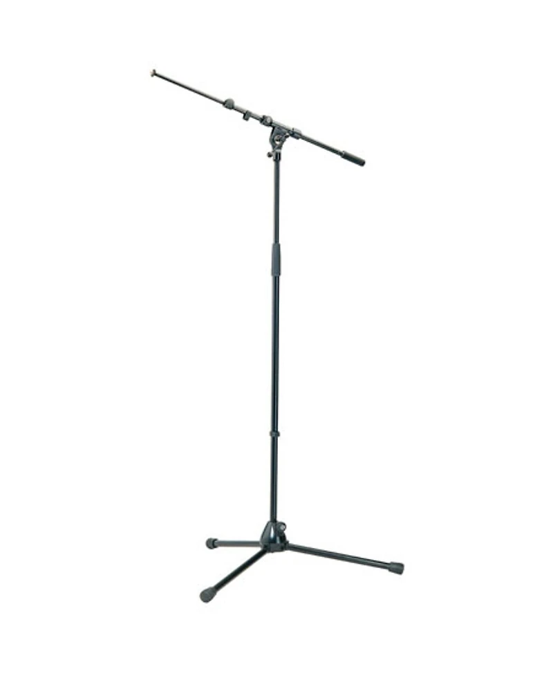 K&M 210/9 Microphone Stand with Telescoping Boom, Microphone Stand Adapter and Cable, 35.43-63.18" Height
