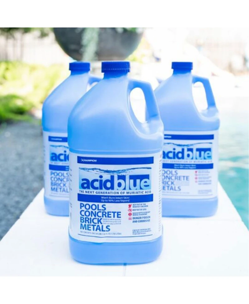 Champion Acid Muriatic Acid for Removal of Stains on Driveways (4 Pack