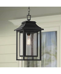 John Timberland Cecile 19 High Farmhouse Rustic Outdoor Pendant Light Fixture Ceiling Porch House Hanging Painted