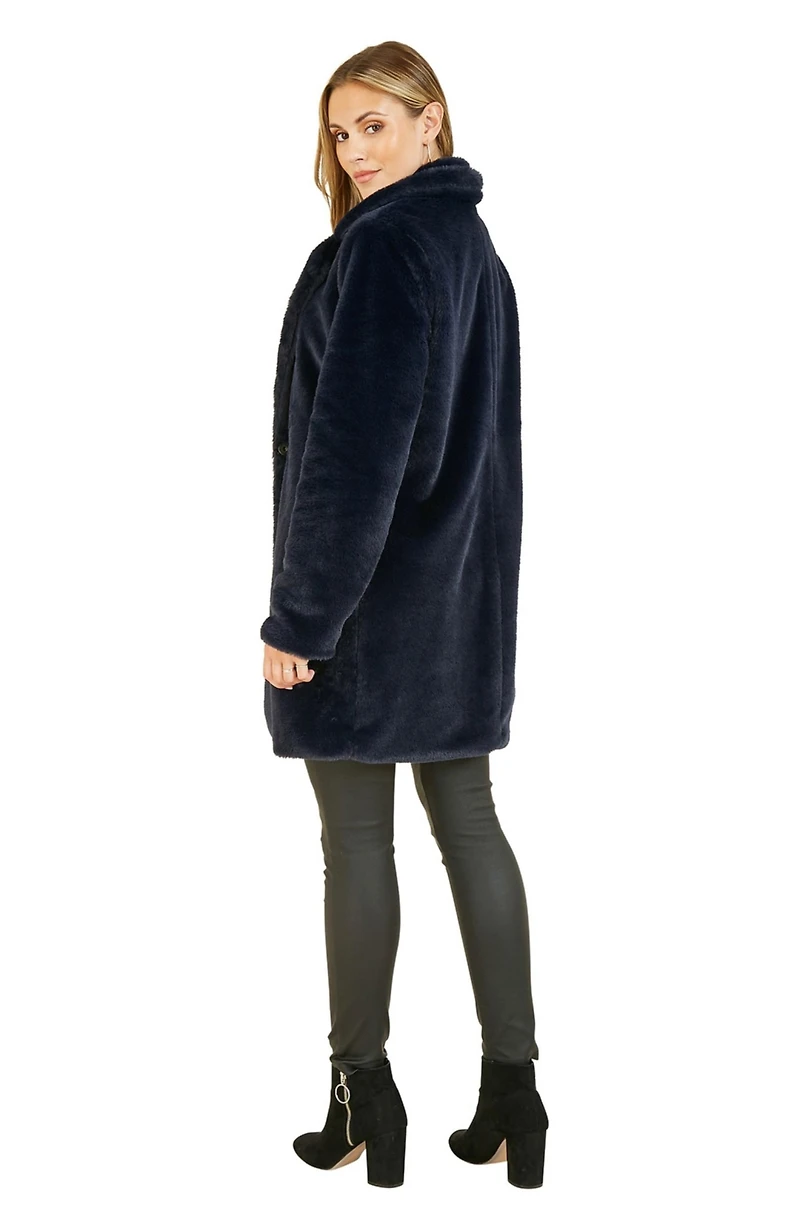 Yumi Women's Faux Fur Coat